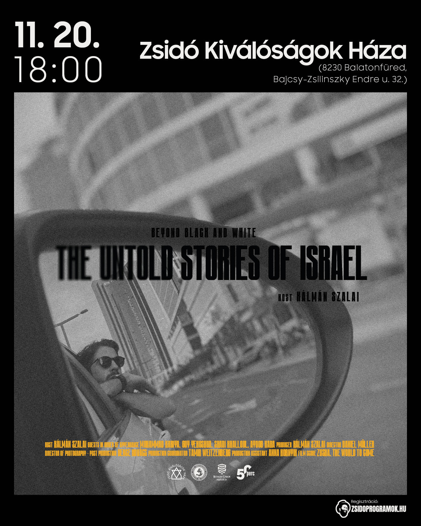 Izrael el nem mesélt története – filmvetítés